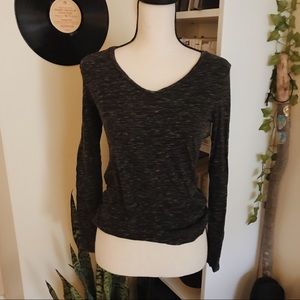 old navy heather grey long sleeve | xsmall